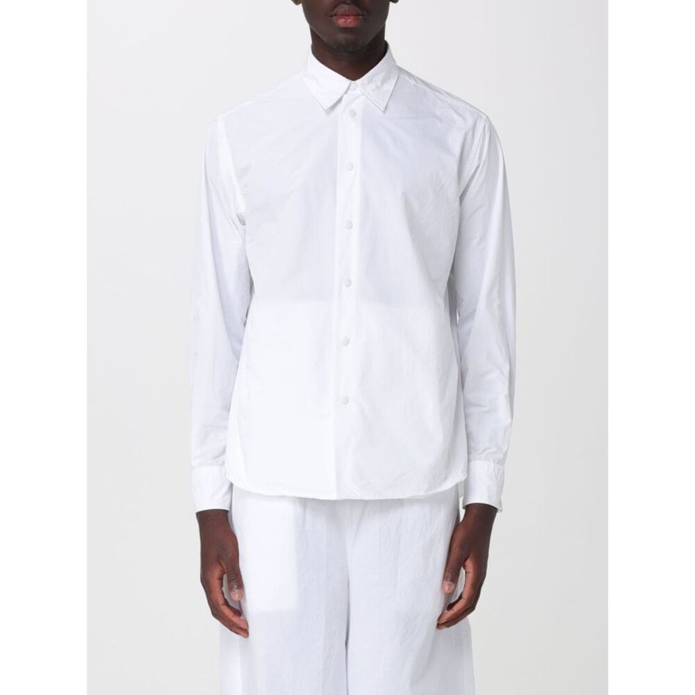 Aspesi Classic Cotton Poplin Shirt With French Collar And Long Sleeves